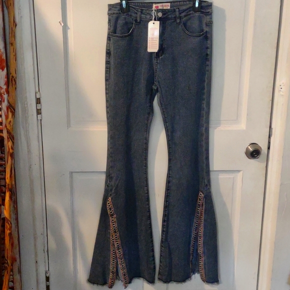 Southern Fried Chicks Denim - NWT... Southern Fried Chicks Bell Bottom Jeans, Size XL